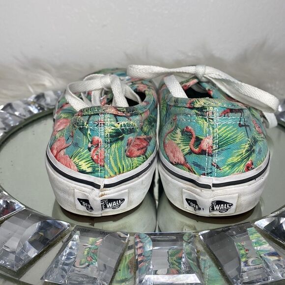 Vans Flamingo Tropical Palm Print Sneakers Kids 3 - Picture 5 of 10